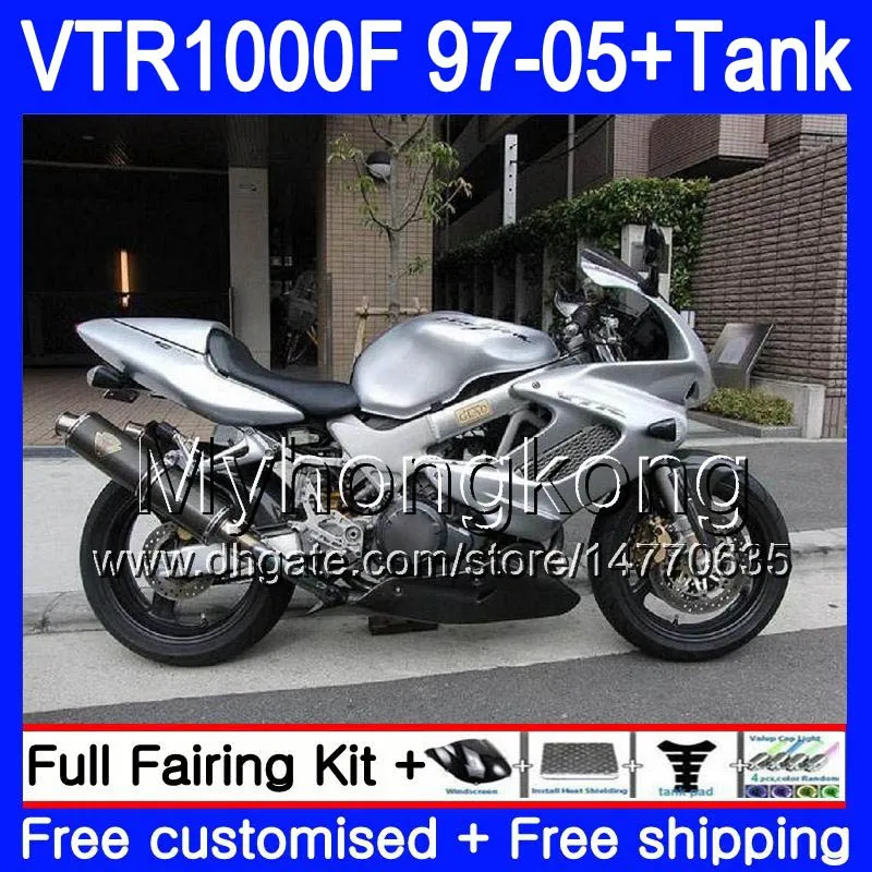 본체 + 탱크 용 Honda Superhawk VTR1000F 97 98 02 SCLAIL 03 04 05 56HM.108 VTR1000 F VTR 1000 F 1000F 1997 2002 2003 2003 2004 2005 Fairing