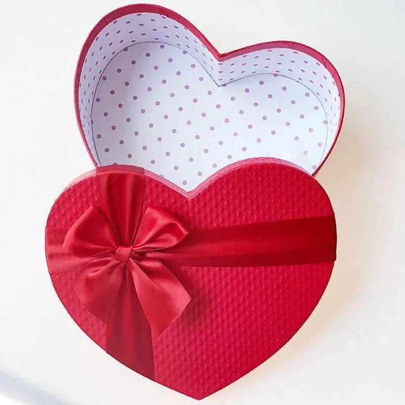3 Dimensioni / Set Scatole Di Imballaggio A Forma Di Cuore Rosso San  Valentino Confezione Regalo Fiori Candy Boxs Con Fiocco Di Nastro Squisito  Da 51,07 €