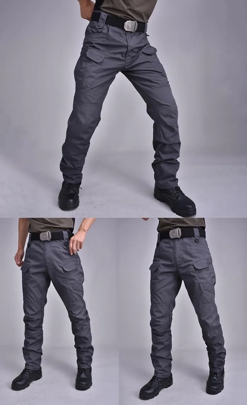 Pantaloni da esterno IX7 Tactical Cargo Pantaloni da uomo a tasche multiple elastici Tattici impermeabili resistenti all'usura12961