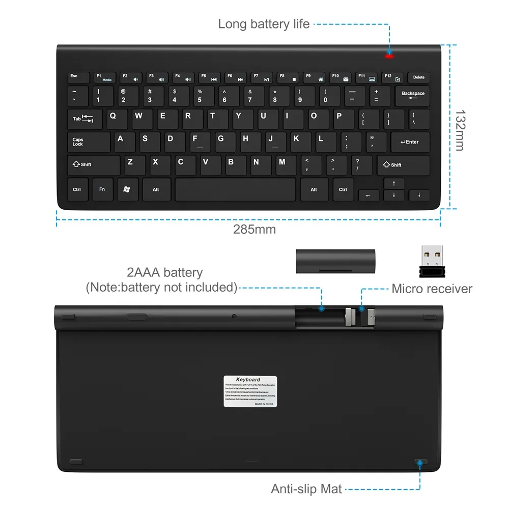Tastierino Numerico Wireless 2.4G | Mini Tastiera 18 Tasti Con Ricevitore USB Per PC E Laptop - Foto 10