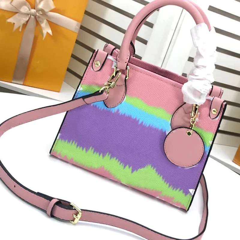 Colorful Handbag Womens High Quality Hand Bags Leather Tote Shopping Bag Fashion Shoulder Crossbody Bag 