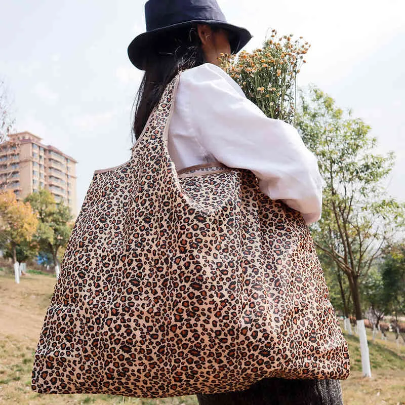 Nxy Shopping Bags Bolso De Mano Nailon Grueso Para Mujer Bolsa Hombro Plegable Polister Reutilizable Ecolgico Gran Tamao 0209
