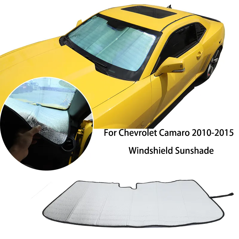 Parasole per auto Visiera parasole per parabrezza anteriore per Chevrolet Camaro 2010-2015 Accessori interni argento