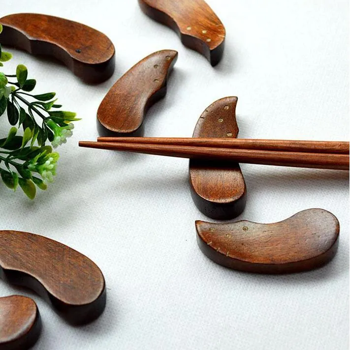 100 Uds. 6*2*1cm palillos de madera soporte de palillos de gato palillos japoneses vajilla marco de palillos
