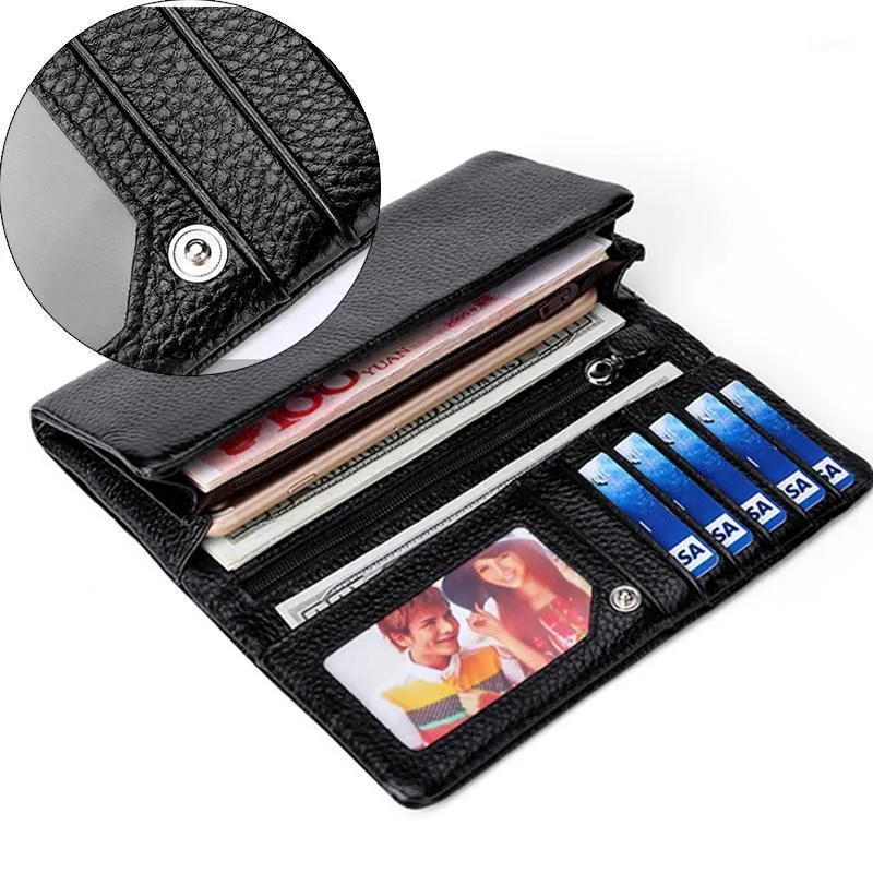 Wallets Leather Multi-card Function Wallet Fashion Retro Women Clutch Purse Female Long 2021 Korean Version1