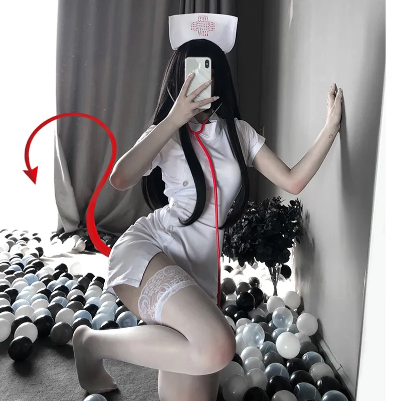 Vestido Sexy Bdsm Enfermera Cosplay Japonés Sexy Sexy Enfermera Uniforme Vestido Para El Juego Uniforme De Rol Juego De Lencería Erótica 29,92 € |