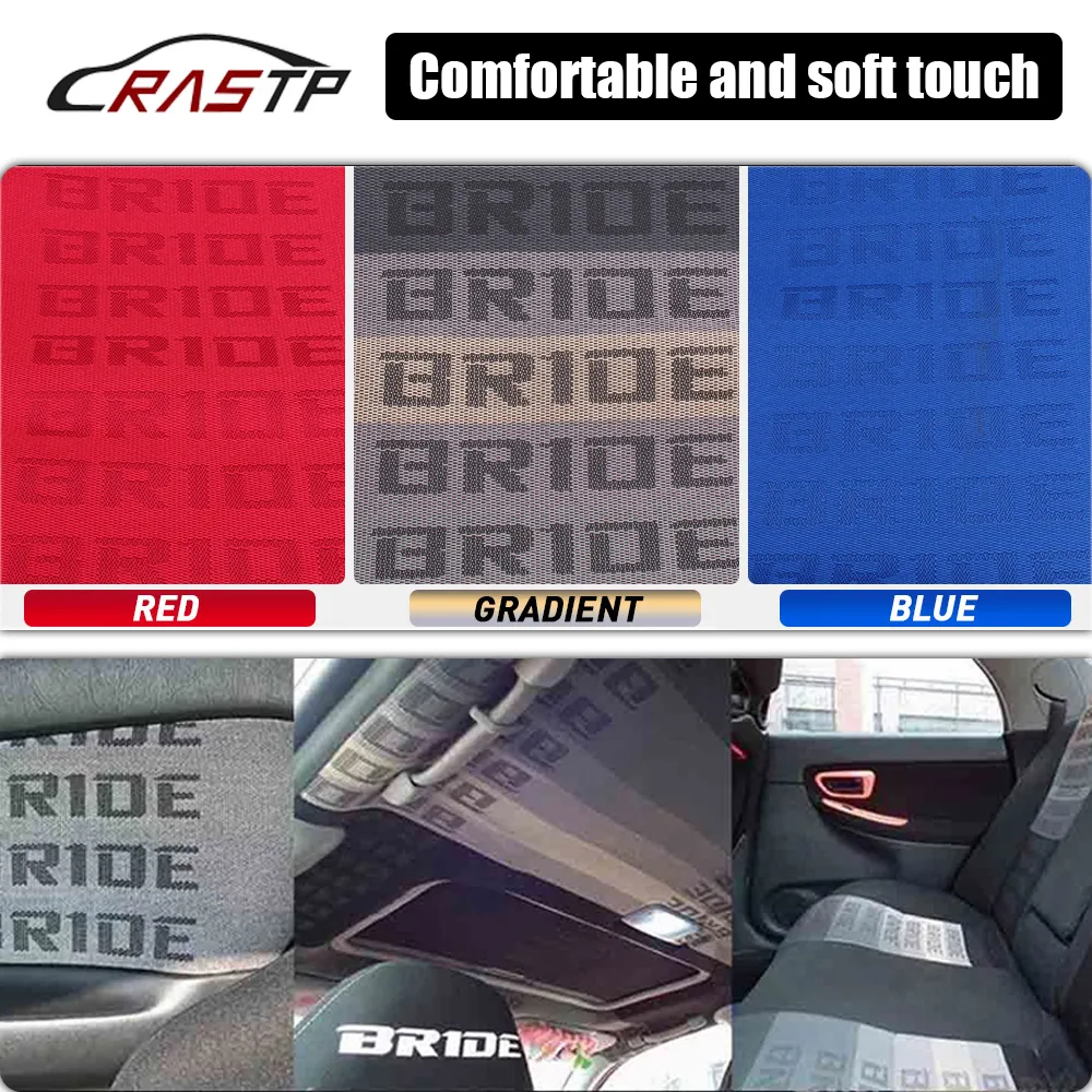 JDM Style 100CM X160CM Racing Seat Fabric Car Seat Cover Seats Fabric