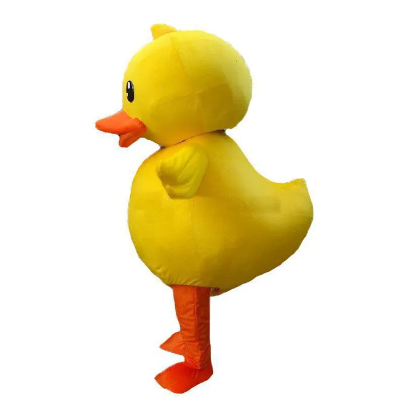 2020 Haute qualité du costume de mascotte de canard jaune adulte canard mascot251G