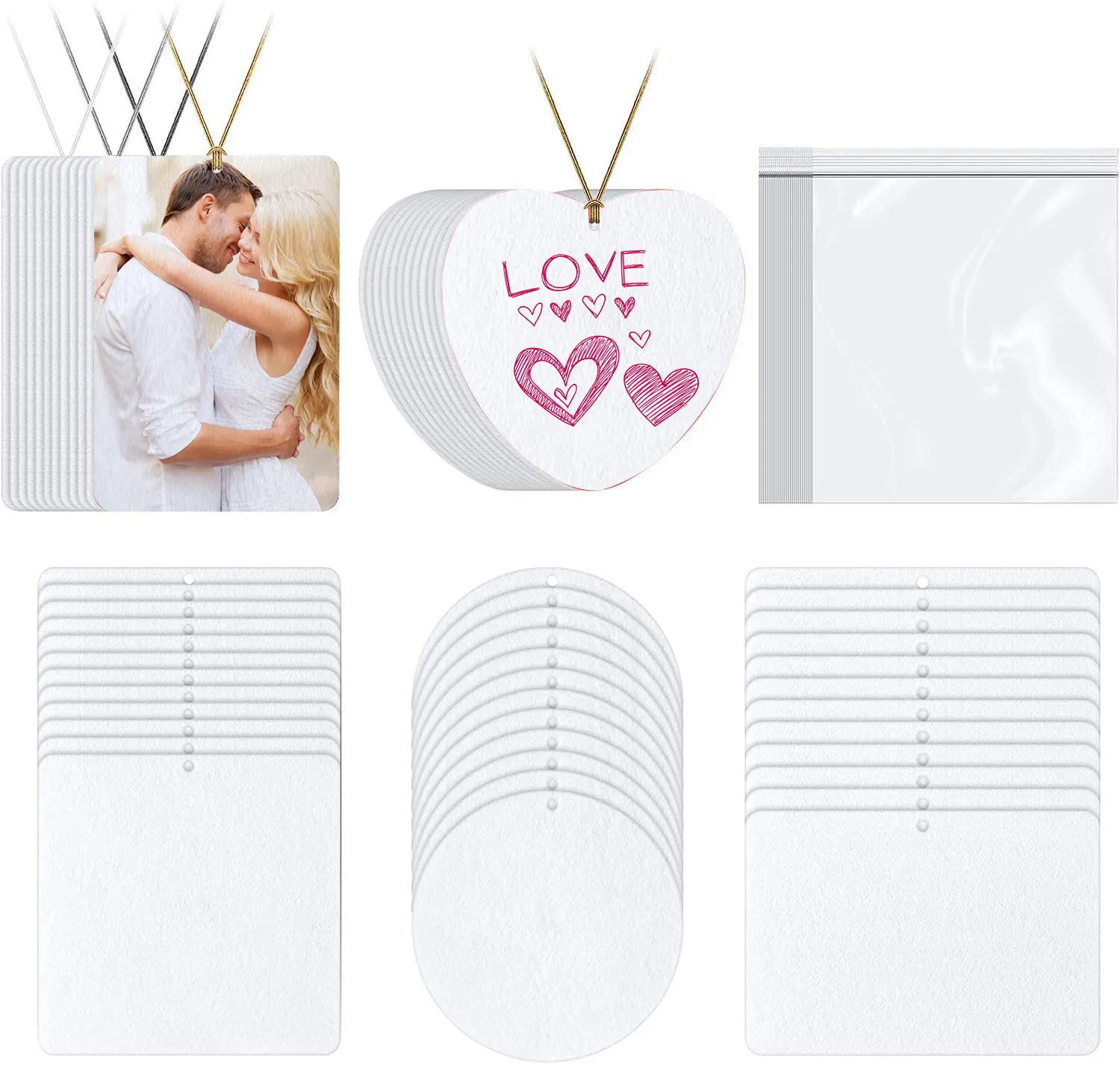 Sublimation Blank Air Freshener Essential Oils Diffusers Felt Material  Sheet White Unscented Home Fragrances Car Air Fresheners With String From  Hx_zaka, $0.1
