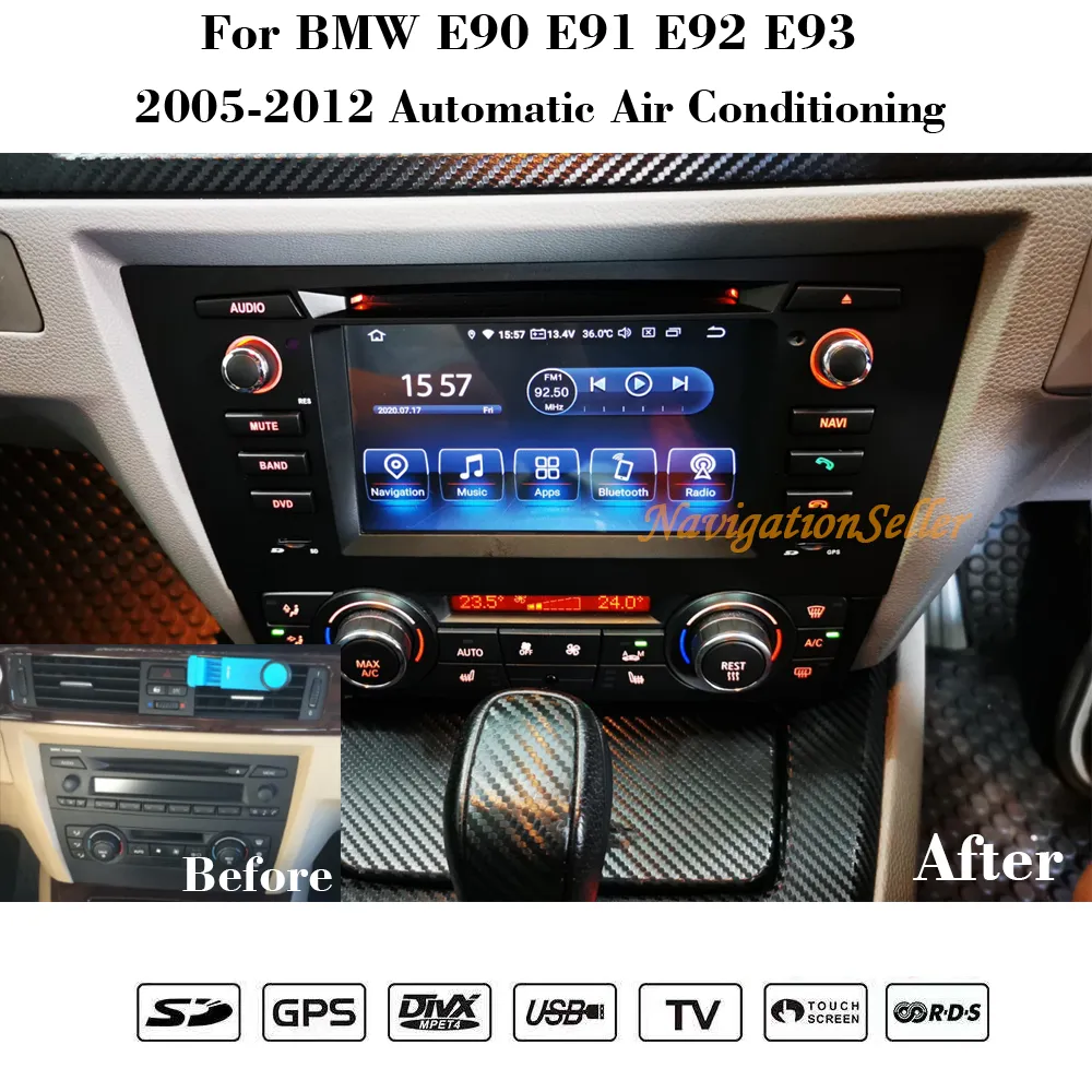 Android 12 Octa Core Car DVD Player With Navigation For BMW M3 E90 E91