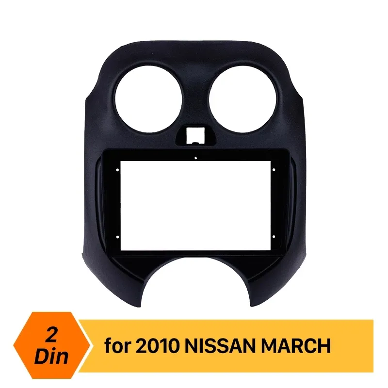 Pannello del telaio della fascia dell'autoradio da 9 pollici per il 2010 NISSAN MARCH nel kit di montaggio per l'installazione del rivestimento del cruscotto 2din stile OEM