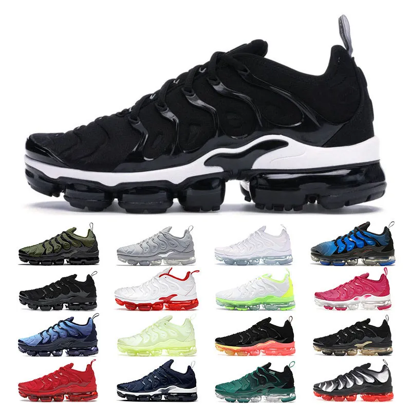 Top plus TN Running Outdoor Shoes Men Women Triple Black White Fresh University Red Coconut Milk Hyper Royal Sports Sneakers Trainer Maat 5,5-13