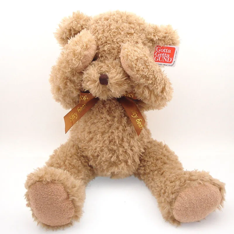 50 cm 3 cores Bonito urso de peluche brinquedo de pelúcia para meninas presente clássico urso tímido com diferentes posturas kawaii animais de pelúcia bonecas