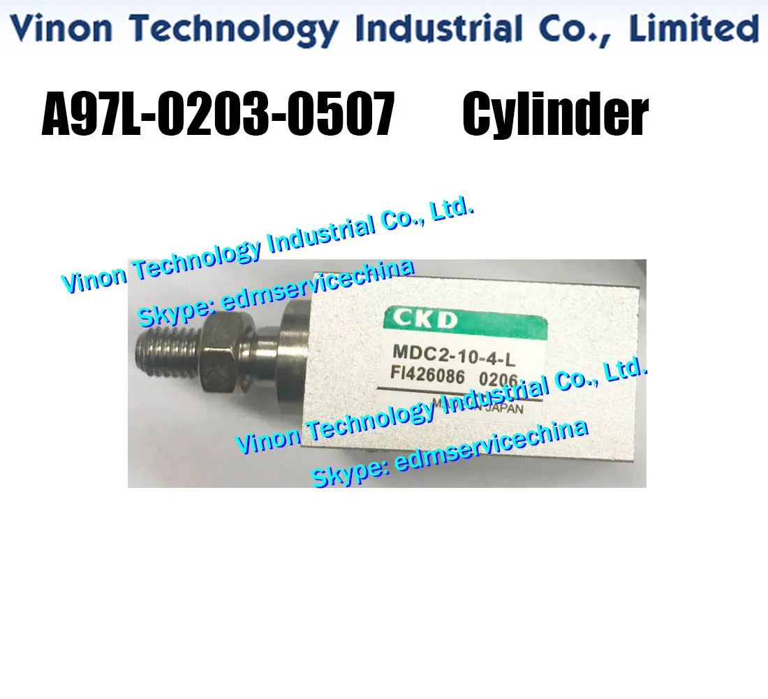A97L-0203-0507 Cilindro de edm MDC2-10-4-L para máquinas de las series Fanuc iD,iE,CiA,C400iA,C600iA. piezas de desgaste edm Fanuc A97L02030507, A97L.0203.0507