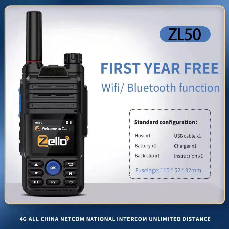 Ruyage – walkie-talkie ZL50 Zello Radio 4g professionnelle, avec
