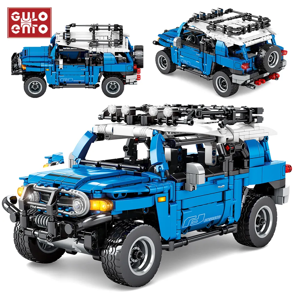 999szt City Super Racing Sports Car Building Blocks Technic Raptor Pickup Pojazd Pojazd Supercar Dzieci Dzieci Cegły Zabawki Prezenty C1115