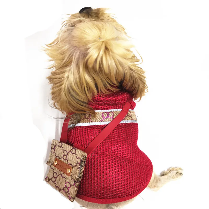 3 Stili Animali domestici Summer Dog Abbigliamento Gilet Fashion Stampato Pattern Giacche Pet Giacche da pet OutdoorScreen Traspirante Teddy Teddy Schnauzer Costumi