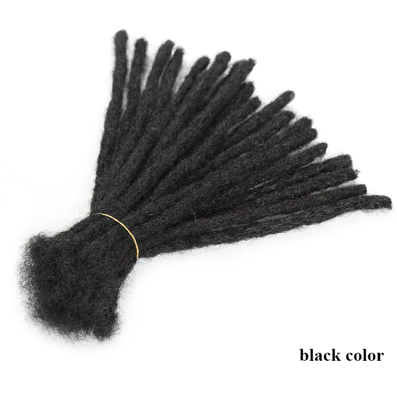 Handmade Dreadlocks Hair Extensions Black Reggae Synthetic Crochet Braiding Twist Hair For Afro Women And Men