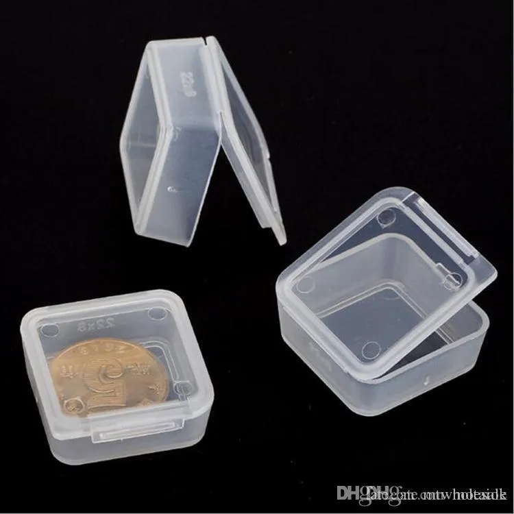 Wholesale Mini Plastic Box 2.6*2.6*1cm For Small Accessories