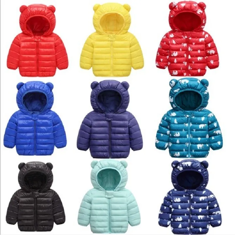 infant baby boy winter Warm clothes kids girls hooded coat Cartoon costume 2019 fashion children Outerwear Clothing cottons 0-5Y