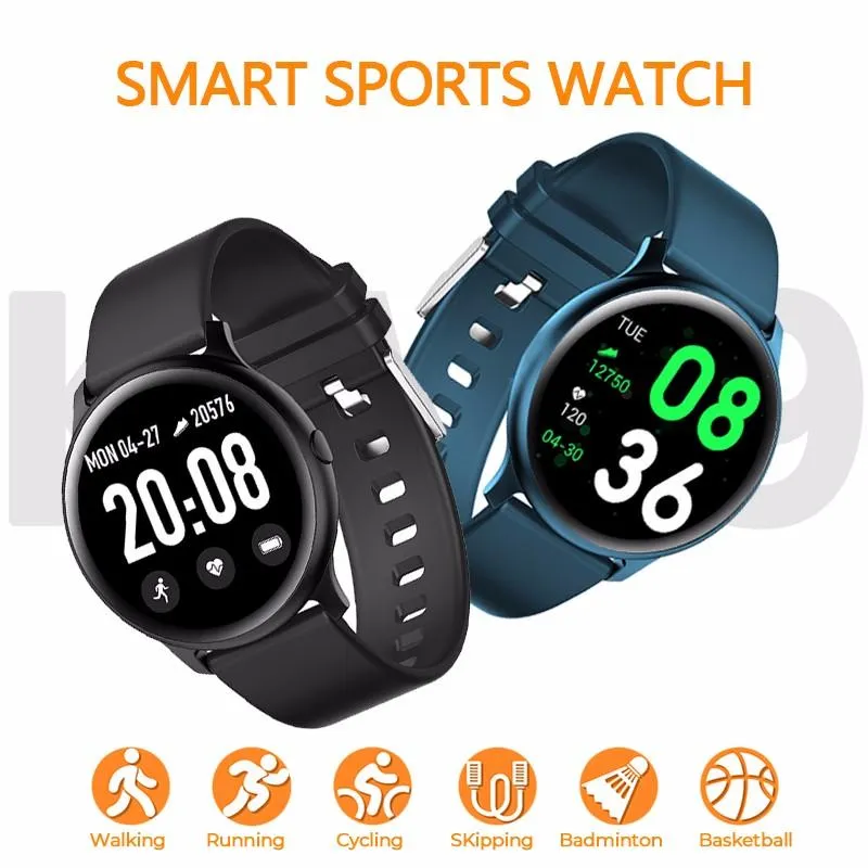 Os mais recentes KW19 Pro monitor de freqüência inteligente relógio das mulheres dos homens coração rastreador inteligente Banda Homens Esporte Smartwatch mensagem de lembrete Sports aptidão