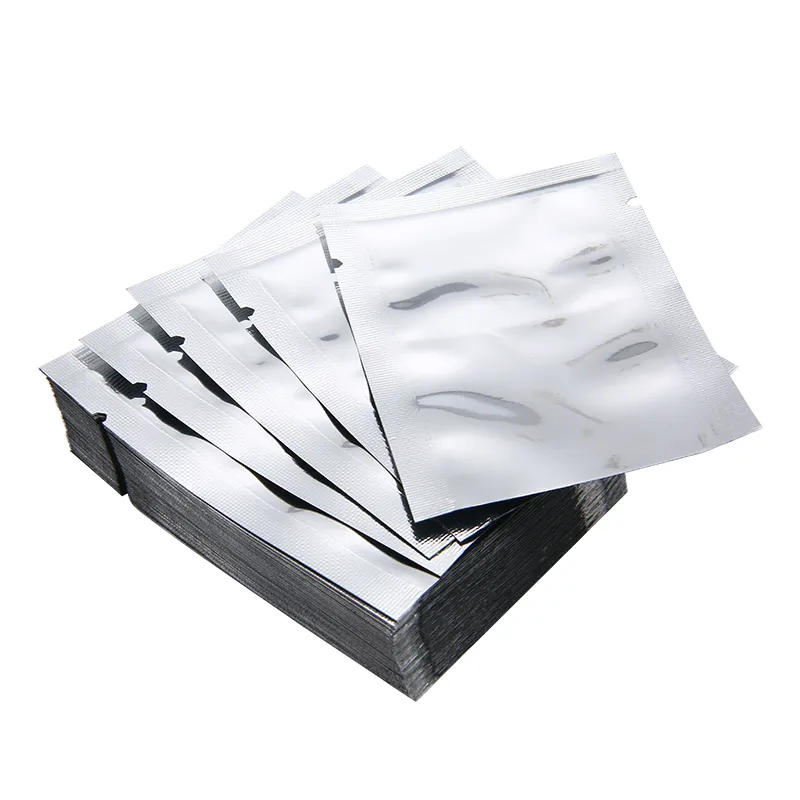 100pcs Silver Aluminum Foil Mylar Bags Vacuum Sealing Food Bag Storage Pouches For DIY Household Supplies