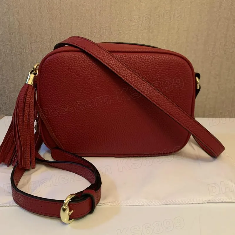 Handväskor av högsta kvalitet axelväska plånbok handväska kvinnor handväskor crossbody sooho väska disko fransad messenger handväska 22 cm