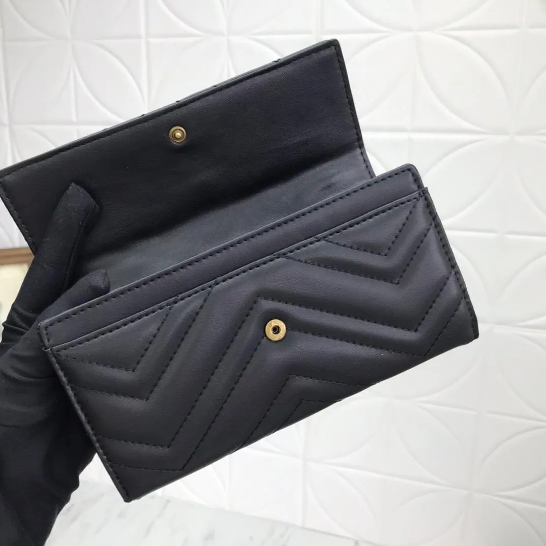 2021 new G double zipper high quality female designer wallet men and women long wallet card holder passport holder female long wallet