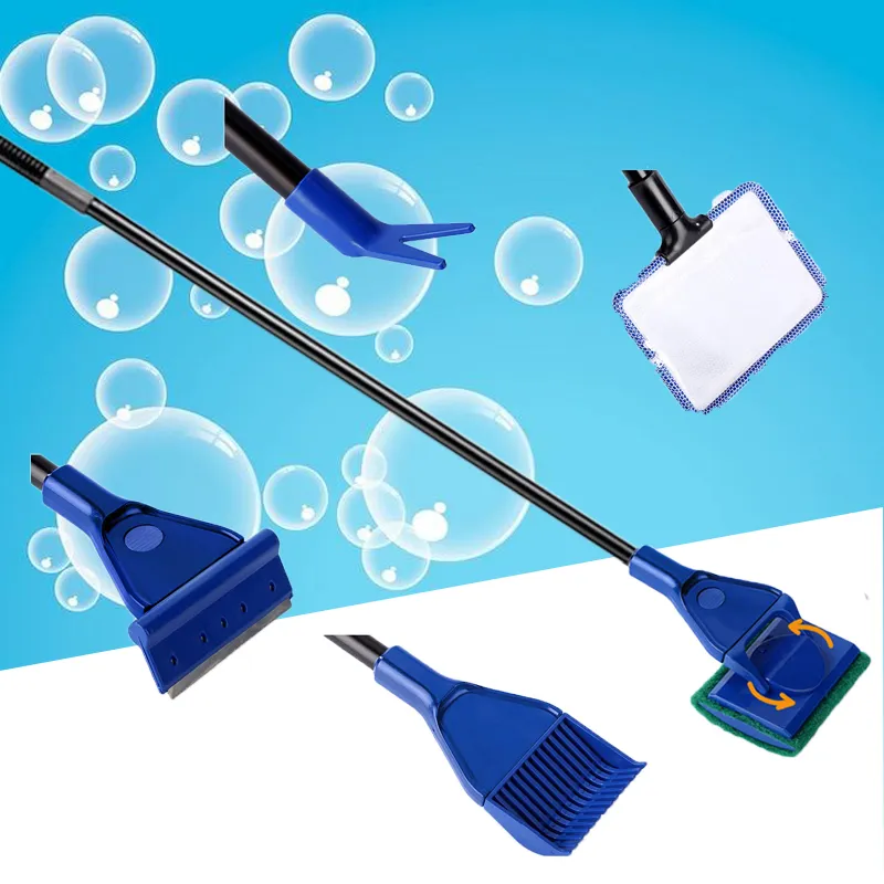 Fish Tank Rake DHgate.com:5-in-1 Aquarium Cleaning Tools Set, Fish Tank Cleaner Kit ...
