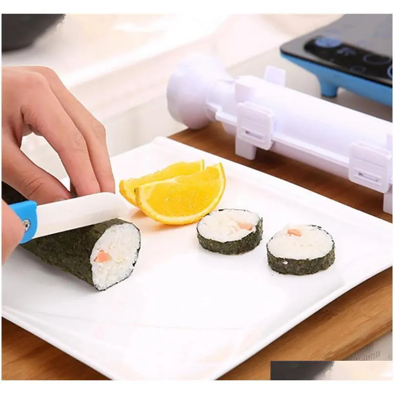 Sushi Maker Roller Roll Mold Sushi Roller Bazooka Rice Meat Vegetables DIY  Sushi Making Machine Kitchen Sushi Tools