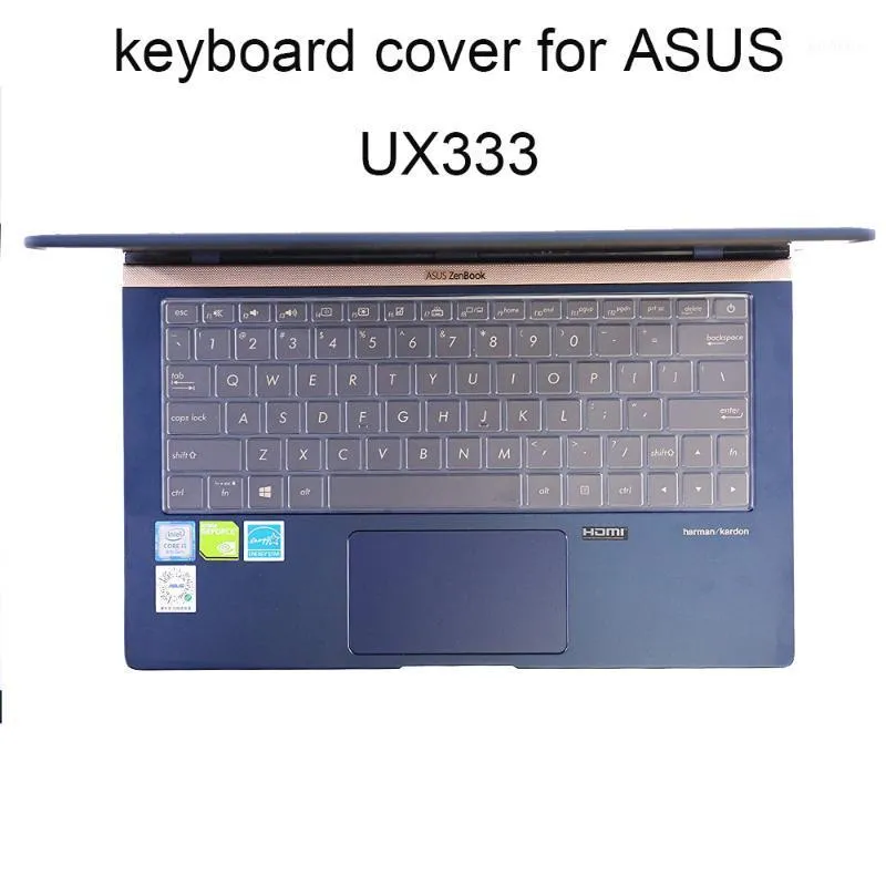 Asus Zenbook 13 UX333 UX333FA FA FN F 13.3 인치 클리어 실리콘 노트북 보호 커버 방지 1의 키보드 커버