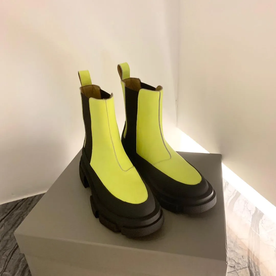 Парижская мода дизайнер женские ботинки роскошные женские кожаные туфли Высокая верхняя женская плоская лодыжка ботинок