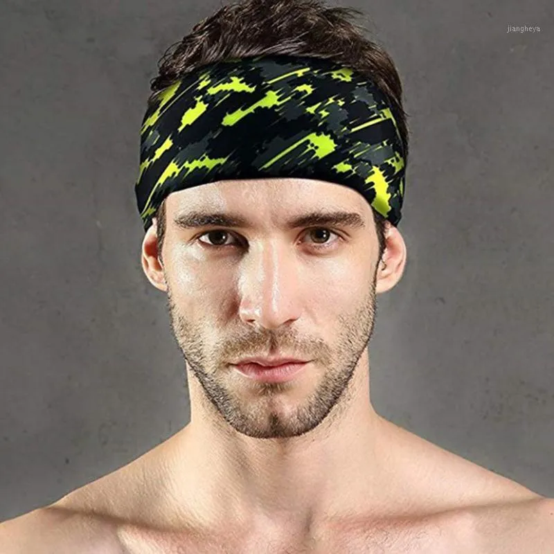 Cycling Headband Women Men Yoga Bandana Absorbent Non-slip Bike Tennis Running Fitness Hiking Hair Scarves Caps & Masks