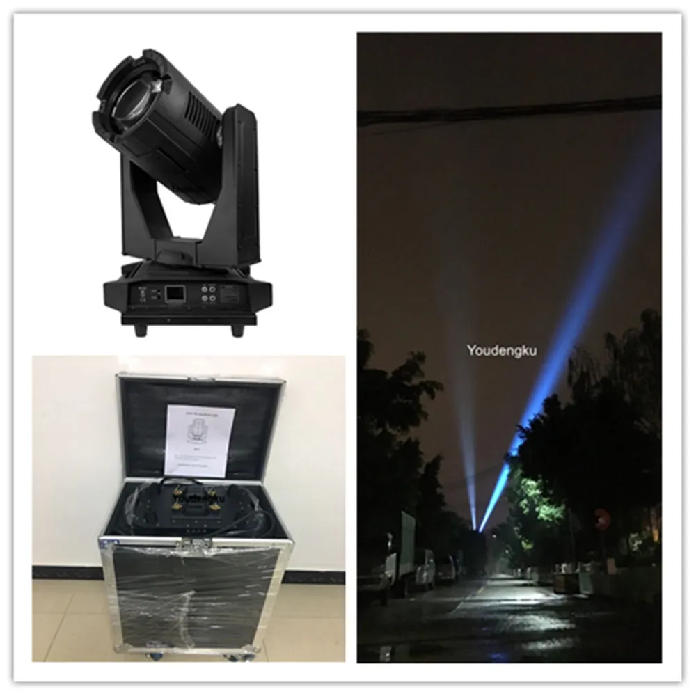 1 Einheit Outdoor-Moving-Head-Beam-Licht aus China, IP65, wasserdicht, Movinghead 17R, 350 W, mit Flightcase