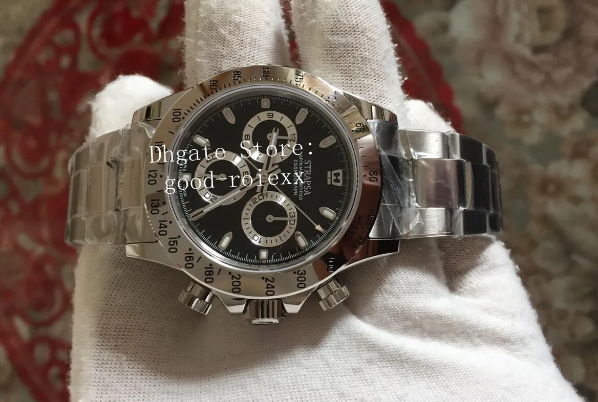 Cronografo Automatico Maschile Orologio In Acciaio Inossidabile In