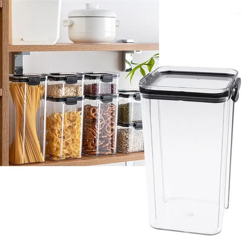 Storage Bottles & Jars 1800ml/1300ml/700ml/460ml Large Capacity Grain Case Transparent Cereals Box Kitchen Spice Container1