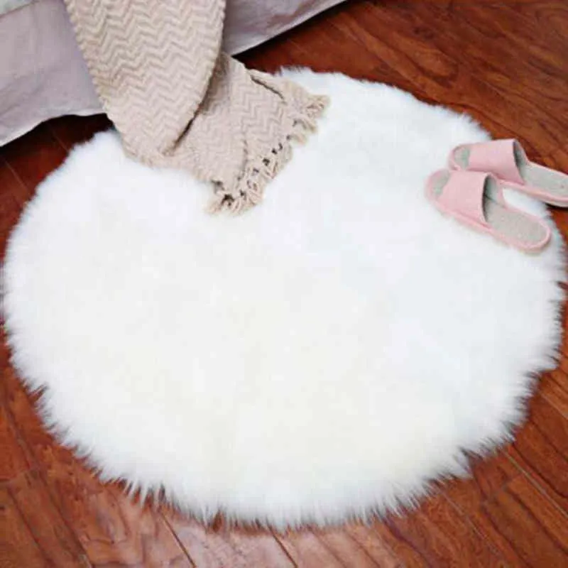 Round Rug Fur Round White Fur Rugs
