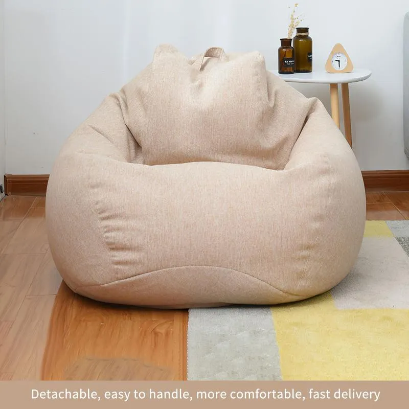 OTAOTAO-Puff grande sin relleno para sofá cama, PUF gigante, asiento de  suelo, futón otomano, muebles