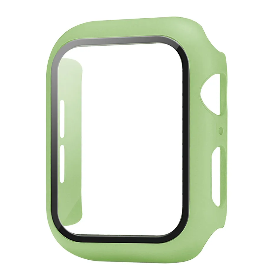 Matte Hard Watch Case with Screen Protector for Apple iwatch Series 5/4/3/2/1 Full Coverage Case 38 40 42 44mm