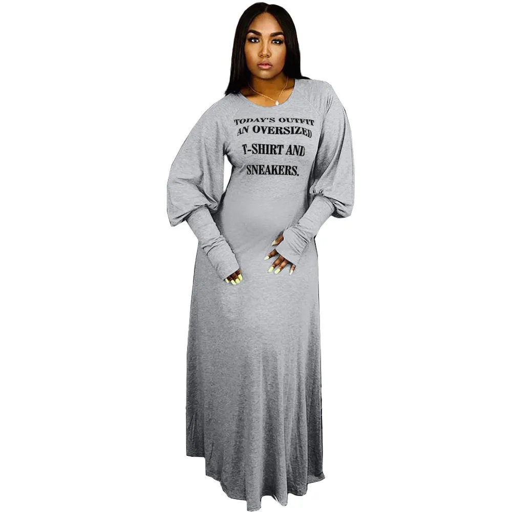 Women's Autumn/Winter Dress - Fashion Letter Print, Casual Style, Ladies  Clothing, Perfect for Everyday Wear - Shop Now! from Dhgate Basic & Casual  Dresses - price 30.16