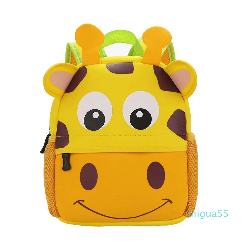 Zaino per bambini per bambini Borsa per cartoni animati Animale Maiale Cane Coniglio Tigre Pecora Scimmia Peluche Borsa per scuola materna 3D per bambini