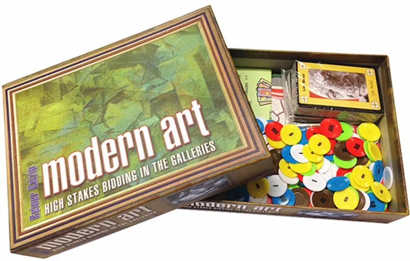 Modern Art Board Game 3 5 Players Family/Party Best Gift For Children
