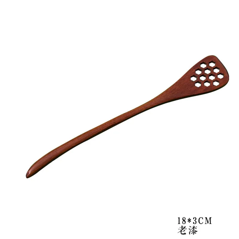 Cuillères en bois évider Sculpture Bois Abeille Miel Bâton Café Muddler Originalité Dipper Vaisselle Outils Cuisine Haute Qualité 2 06dc M2