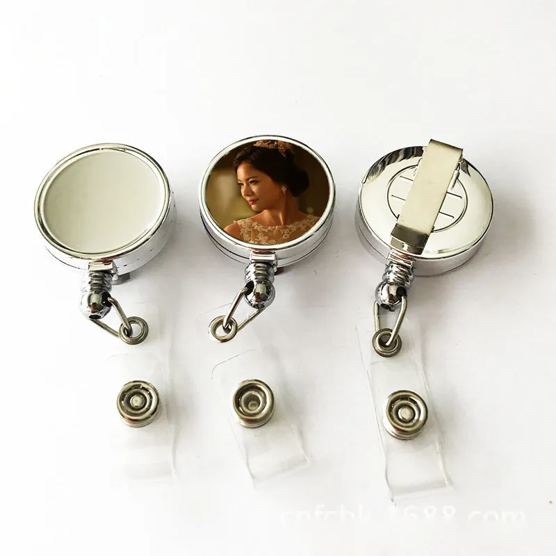 Wholesale Free Sample Cheap Retractable Badge Reel with Yoyo Clips