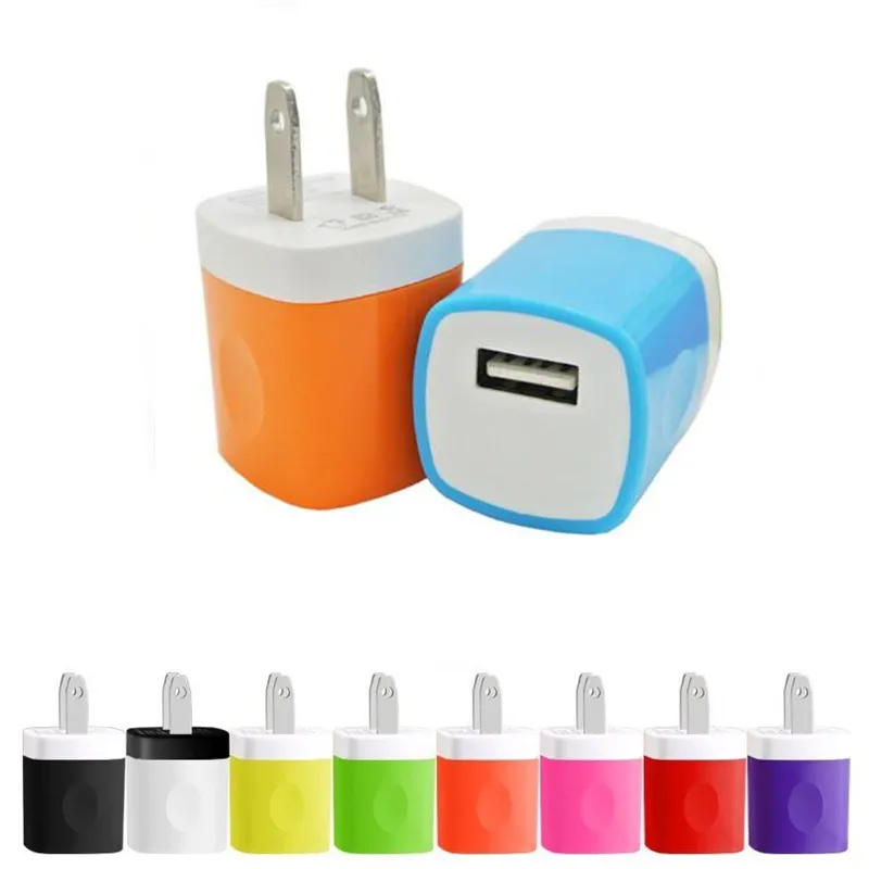 5V / 1A Travel Power Adapter Hemvägg Laddare Laddningsplugg för iPhone Samsung Huawei Moto Nokia Universal Wall Mobiltelefon Laddningsladdare