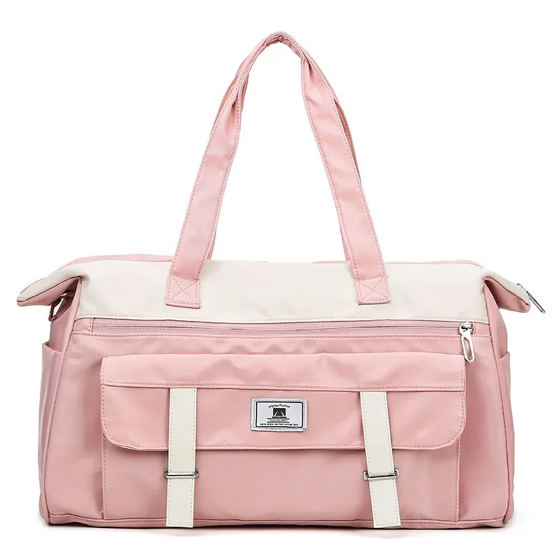 Sacos de Ginástica Sports Mulheres Rosa Duffle Saco Fim-de-semana Bolsas de Viagem Bagagem Blosa Acessórios Acessórios Homens Wet Seco Combo Sac de Esporte Q0705