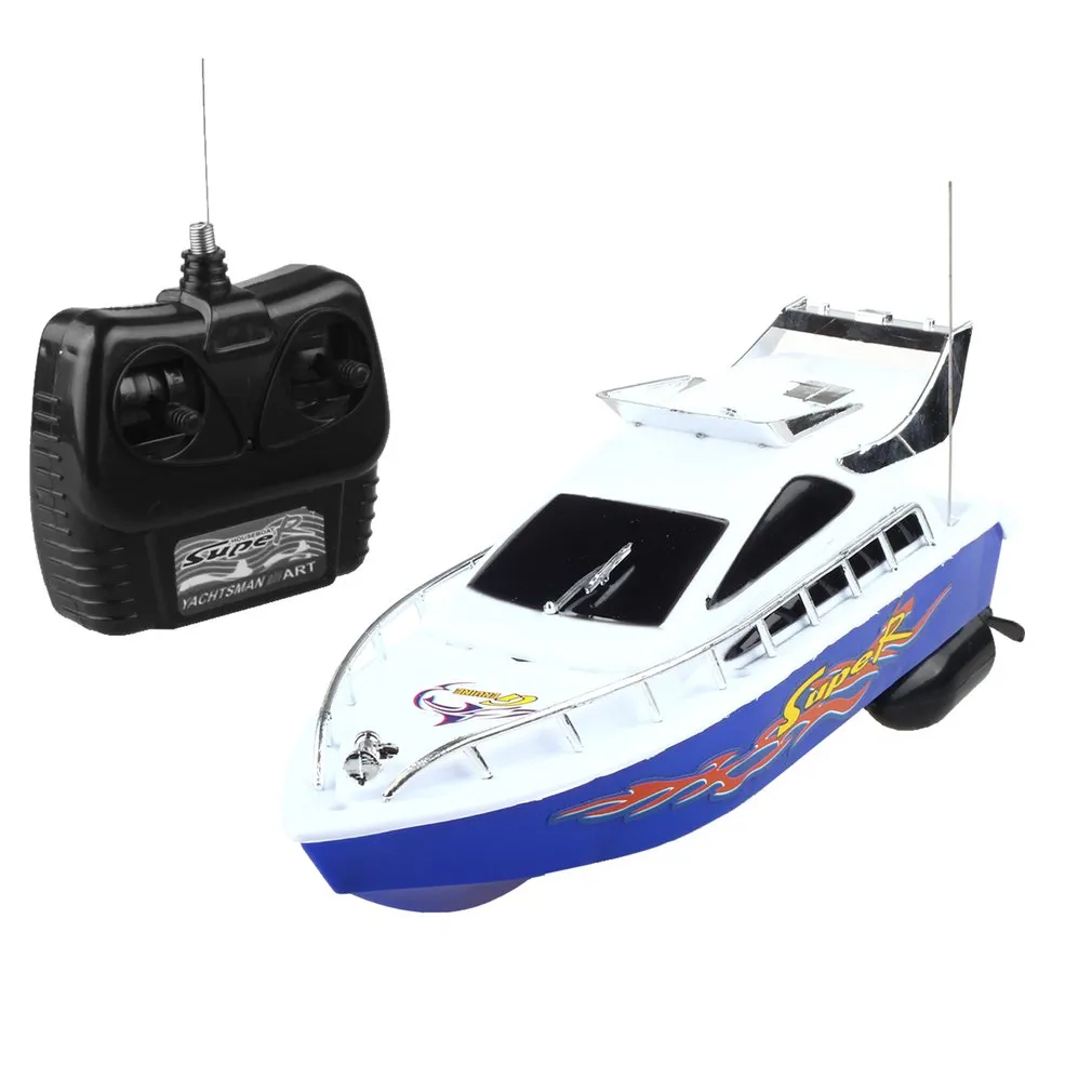 RC Speedboat Super Mini Telecomando Elettrico Telecomando ad alta velocità Barca ad alta velocità 4-ch RC Boat Giocattoli Giocattoli Giocattolo per bambini Giocattolo