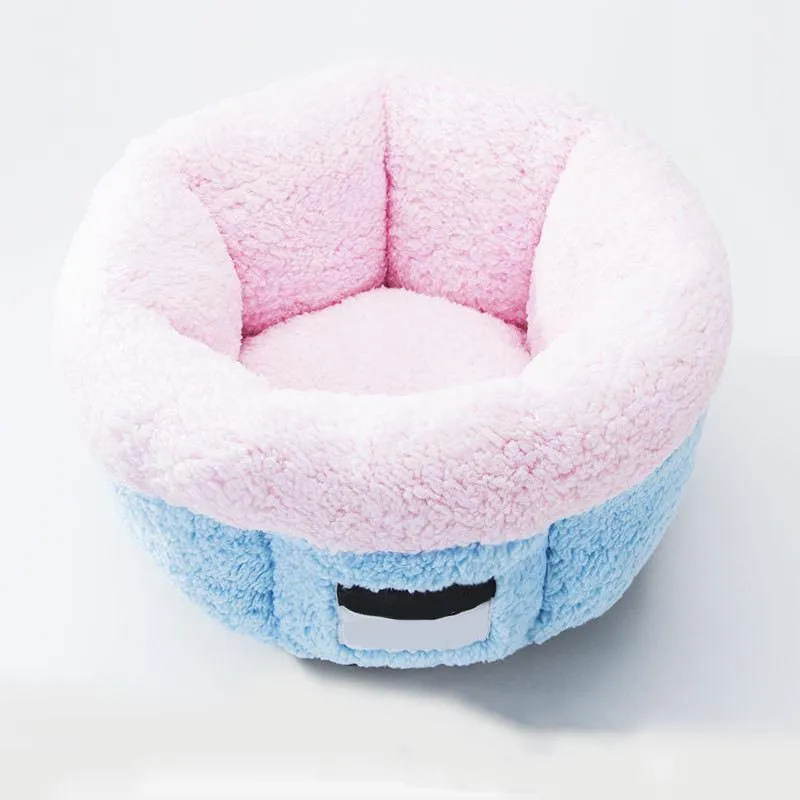 猫のベッド家具クラウドネスト冬のベッドウォームハウスアンチバイティング柔らかく快適な綿の丸い丸い丸い1