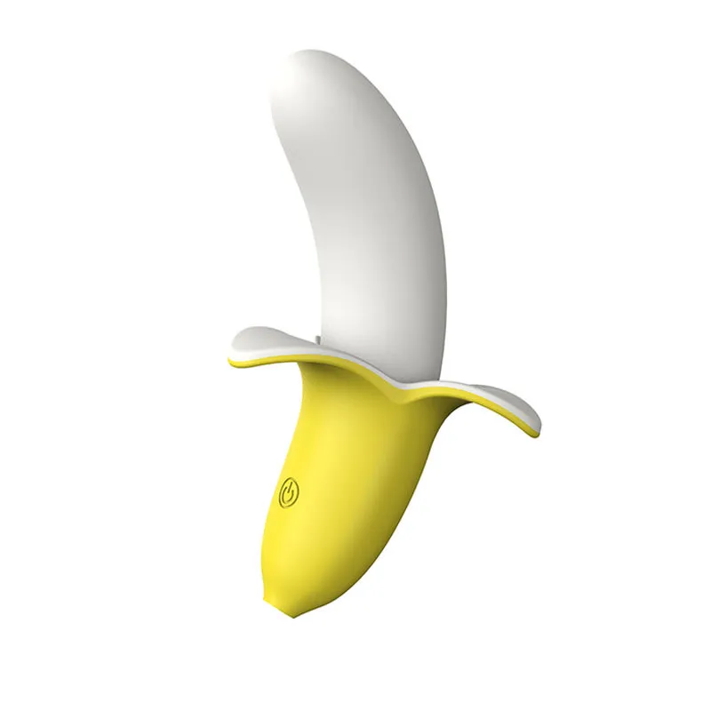 Banana vibrador feminino mudo vibração simulação sexy brinquedo vibrando lança multi-freqüência impermeável massagem vara