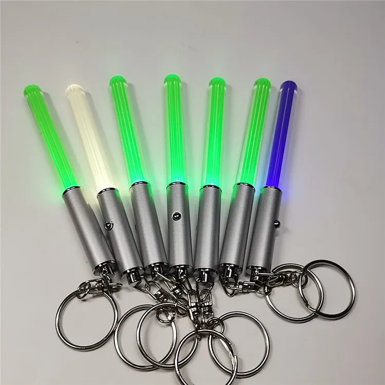 Vente En Gros LED Lampe De Poche Bâton Porte Clés Mini Torche En